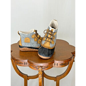 Sorel Felted Wool Waterproof Duck Boot Womens 8 #0141C